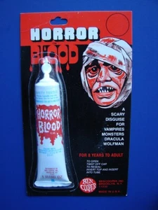 Vintage Ben Cooper Halloween HORROR BLOOD MOC VAMPIRE Dracula Wolfman Monsters - Picture 1 of 10