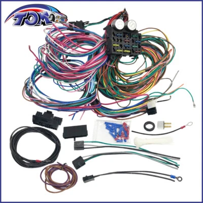 Universal Wire 12 Circuit Wiring Harness For Chevy Ford Street Hot Rod - Image 1 of 3