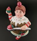 Vintage Dept 56 Sugar & Spice Ornament Plum Cake Kid Christmas Decoration