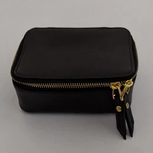Bolso de Viaje Neiman Marcus Para Mujer Cuero Negro Joyería Nuevo con Etiquetas - Imagen 1 de 5