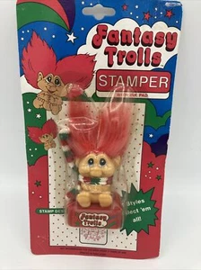 Estampador de trolls de fantasía vintage con almohadilla de tinta nuevo en paquete - Imagen 1 de 4
