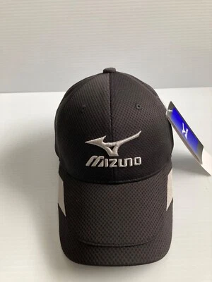 Новый с Ярлыками Mizuno Мужская черная шляпа (регулируемый) (вышитые логотипы) - Изображение 1 из 4