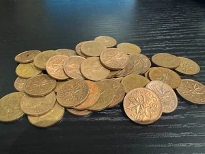 1978 ZIRKULIERT KANADA KLEINER CENT VOLLE ROLLE 50 MÜNZEN - Bild 1 von 1