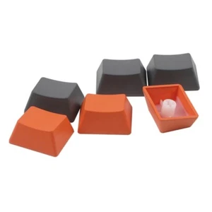 6PCS OEM Profile 1.25U No Engraved Keycap for Mechanical Keyboard Orange Gray - Afbeelding 1 van 7