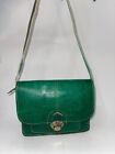 Genuine Leather Handbag Purse Moroccan Women Shoulder Bag Tooled Leather Green