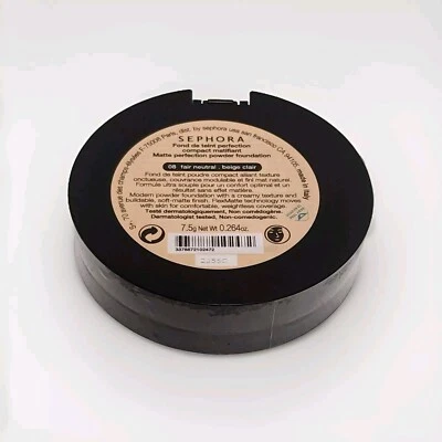 SEPHORA Matte Perfection Powder Foundation 08 Fair Neutral Full Size Sealed - Image 1 of 2