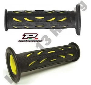 Progrip Gel Touch Dual Compound Grips Yellow pair to fit 22mm 7/8" handle bars - Picture 1 of 3