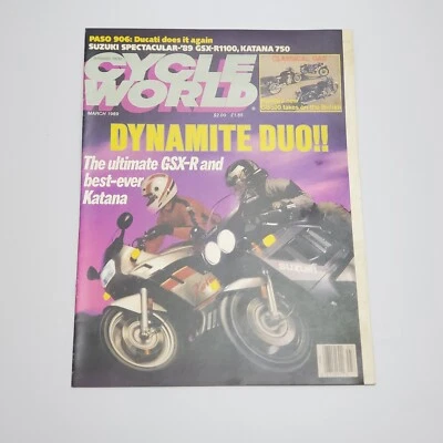 March 1989 Cycle World Magazine Advertising Literature Brochure - Image 1 of 4