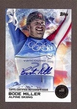 2014 Topps US Olympic & Paralympic Hopefuls Silver #64 Bode Miller Auto /30