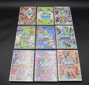 The Sims 3 PC Lot Base Game Expansion Discs and Stuff Packs Late Night Town - Picture 1 of 13