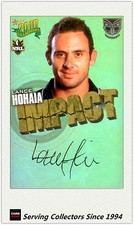 2010 Select NRL Champions Impact Foil Signature IS57 Lance Hohaia (Warriors)