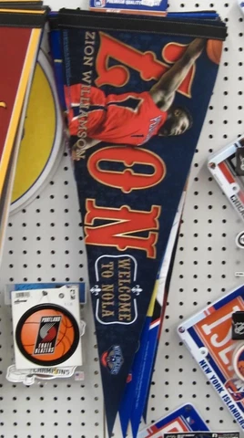 ZION WILLIAMS #1 NEW ORLEANS PELICANS ROLL AND GO 12' X 30"  PLAYER PENNANT NEW Cover