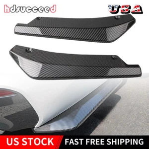 Car Accessories Carbon Fiber Rear Bumper Lip Diffuser Splitter Canard Protector - Picture 1 of 13