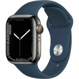 Apple Watch Series 7 (GPS + Cellular, 45mm) Grafitowa stal nierdzewna (MKL23B/A)