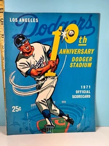 🔥1971 Los Angeles Dodgers Baseball Program vs Mets Unscored🔥 - Picture 1 of 2