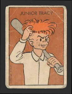D94 1952 Tip Top Pan Dick Tracy Junior Tracy tarjeta coleccionable Chicago Tribune Fair - Imagen 1 de 2