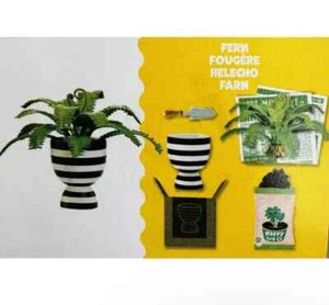 NEW miniverse make it mini Lifestyle FERN BLACK & WHITE STRIPE POT HARD TO FIND - Picture 1 of 1