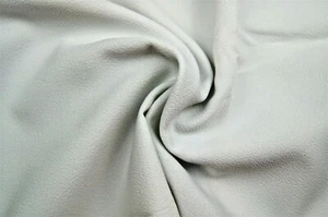 1+ Yards Solid White Texture  Polyester Blend Fabric 40" X 60" - Picture 1 of 3