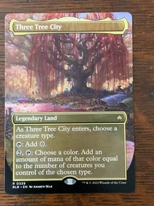 MTG - Three Tree City - Bloomburrow - 0339 - Borderless - Land - Raro - Imagen 1 de 2