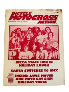 BMX Action Holiday Christmas Flyer December 1980 Vintage Memorabilia Collectible - Picture 1 of 11