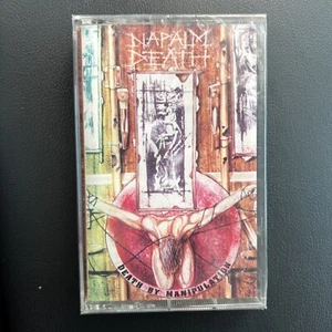 FACTORY SEALED-Napalm Death – Death By Manipulation Cassette 1991 Relativity - Picture 1 of 4