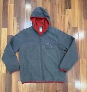 Patagonia Shelled Synchilla Snap T Hoody Mens Medium Gray Full Zip Fleece 25470 - Picture 1 of 11