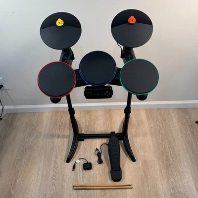 Playstation 3 PS3 Warriors Rock Band Hero DRUM KIT SET Complete Drums Dongle - Image 1 of 4
