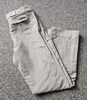Vintage Barbour Moleskin Trousers Men's 36x31 Grey Straight Leg Cotton 90s A420 - Image 1 of 4