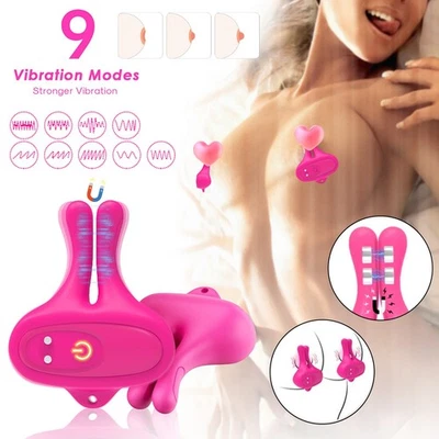 Juguetes para pezones abrazaderas vibratorias para pezones clip vibradores para clítoris BDSM juguetes sexuales para adultos Foto 1 de 4