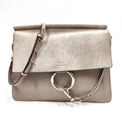 NO TARIFF Chloe Shoulder Bag Beige Leather 4494449 - Image 1 of 4