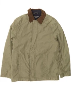 DOCKERS Mens Windbreaker Jacket UK 38 Medium Khaki Nylon TT01 - Picture 1 of 3