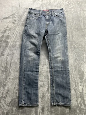 Levis 511 Red Tag Skinny Jeans Y2K Distressed Boys Youth Sz 14 Reg 27x27 Blue - Image 1 of 4