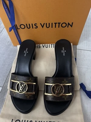 Mules Louis Vuitton con logotipo con monograma talla 38 Foto 1 de 3