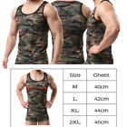 Mens Camo Tank Top Vest Boxer Shorts Homewear Bodybuilding Sport Set Size M-2Xl