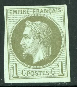 Frankreich Kolonien 1871 Allgemeine Ausgaben 1 ¢ Napoleon Scott # 7 neuwertig H682 - Bild 1 von 2