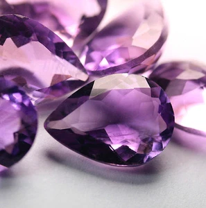 1 AMETHYST (VS) 14x10 Tropfen 5,0Ct. - Bild 1 von 1