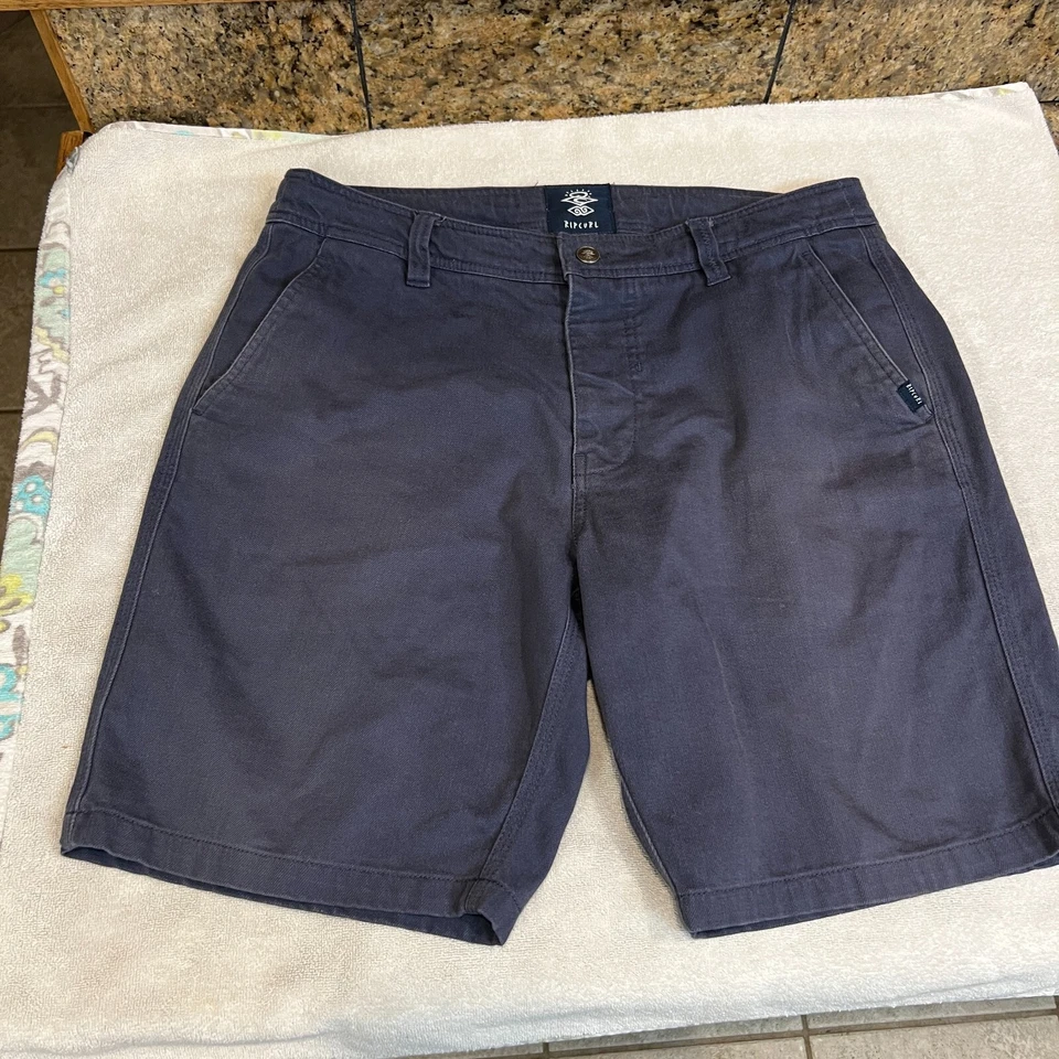 VTG Men’s Rip Curl The Searchers Walkshort Blue Shorts Size 32 Hiking Drawstring - Image 1 of 4