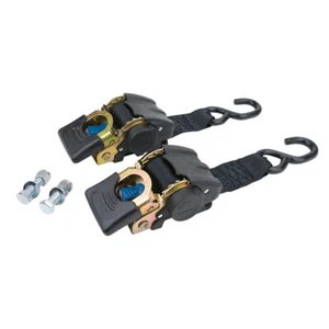 2-Pack Reese Gunwale Zinc Tie Down Ratchet Straps 2" x 43" 833 lbs 2500lbs Break - Picture 1 of 1
