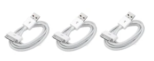 3x 6FT Sync Data Charging Charger Cable Cord for iPhone 4 4S iPod Classic Nano - Picture 1 of 3