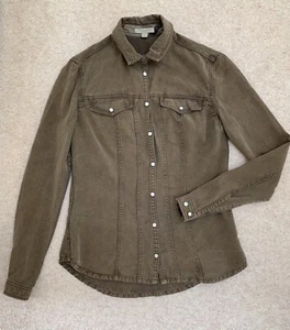 Burberry Cotton Olive Green Shirt Size XS - Picture 1 of 7