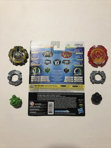 Beyblade Burst Turbo Slingshock Dual Pack Cyclops C4 Plus Revive Phoenix P4 Cover