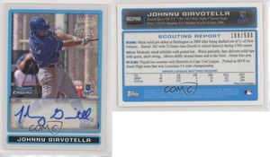 2009 Bowman Chrome Prospects Refractors /500 Johnny Giavotella #BCP119 Auto