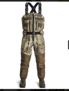 DeepWade Zipped Duck Waterfowl Hunting Breathable Chest Waders. SIZE 8 - Picture 1 of 10