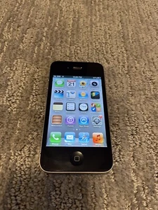 Apple iPhone 4s - 16 Go - Noir (Désimlocké) (CA) **Rare iOS 6** - Photo 1 sur 8