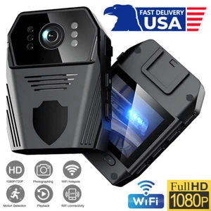 HD1080P 4K Mini Camera Camcorder Body Police Cam w/ Audio Video DVR IR Night Cam - Picture 1 of 15