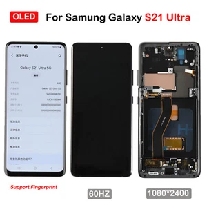 For Samsung Galaxy S21 Ultra 5G G998U/U1/W OLED Display Screen Replacement Black - Picture 1 of 9
