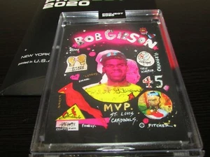 Topps Project 2020 Card #108 Bob Gibson by Gregory Siff w/box In Hand - Picture 1 of 4