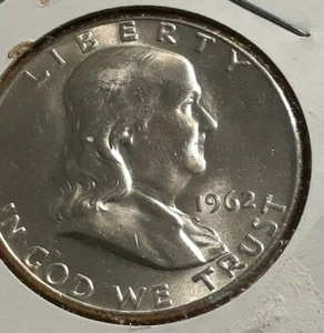 1962 D FRANKLIN HALF DOLLAR - Picture 1 of 2