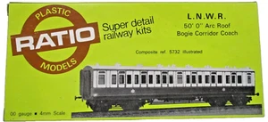 Ratio 5734 LNWR Arc Roof Bogie Corridor Coach Brake Third Kit 00 Gauge Old Stock - Picture 1 of 15