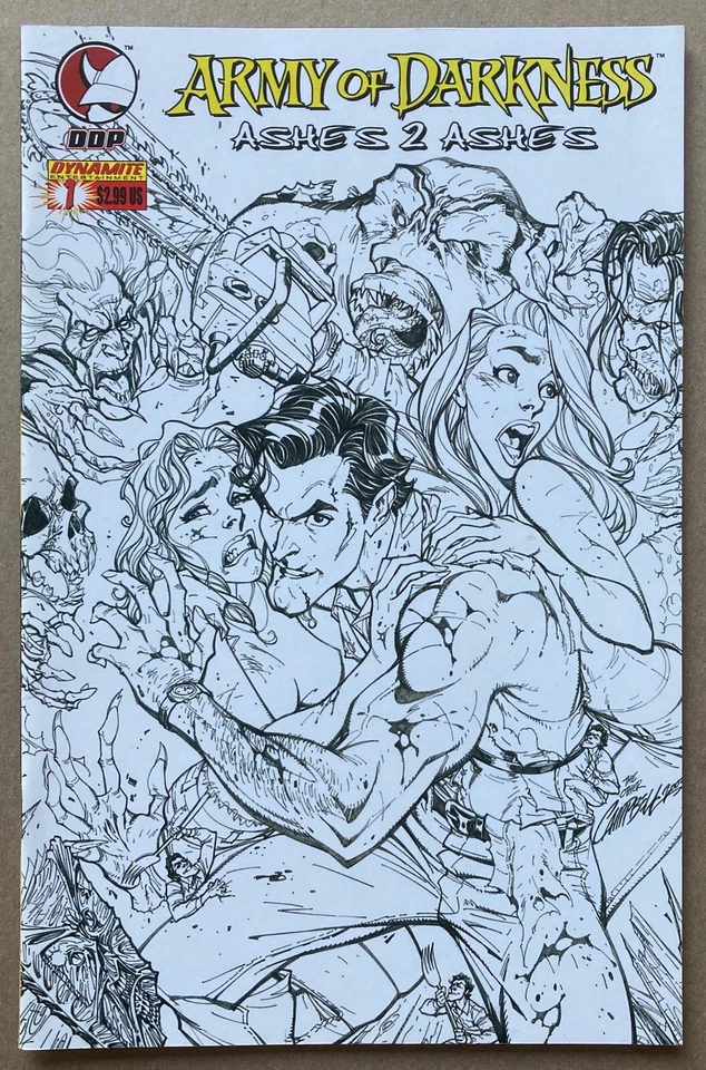 Army of Darkness Ashes 2 Ashes 1E, 2004 White Sketch Cover NM Devil's Due. - Image 1 of 1